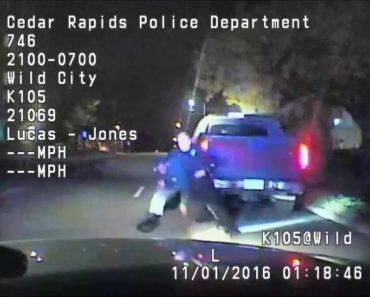 A Traffic Stop In Cedar Rapids Leads To An Altercation With The Suspect, Shooting - Police Dash Cam Footage.